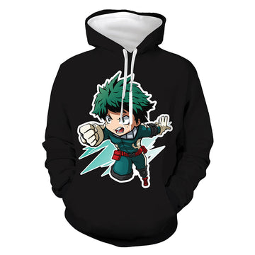 Anime My Hero Academia Sudadera 3D Impreso Cosplay Disfraz Halloween Carnaval Traje